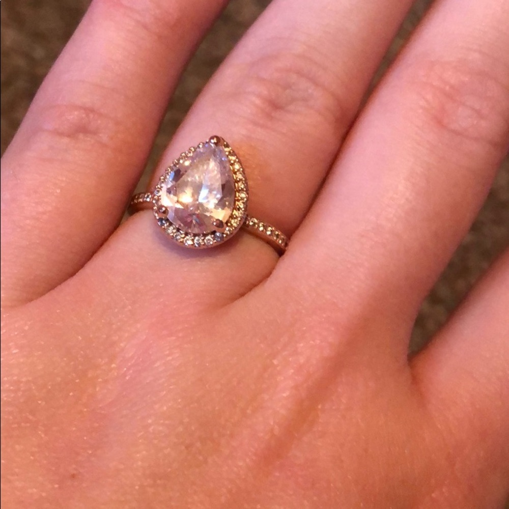 Pandora Rose Gold Teardrop Ring